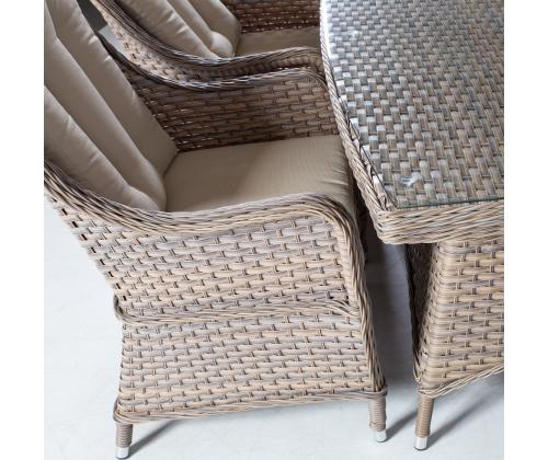 Aiamööblikomplekt EDEN laud ja 6 tooli