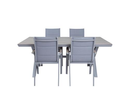 Aiamööblikomplekt CORINNA laud ja 4 tooli