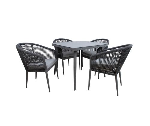 Aiamööblikomplekt ECCO laud ja 4 tooli 21177