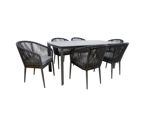 Aiamööblikomplekt BEIDA laud ja 6 tooli 21177