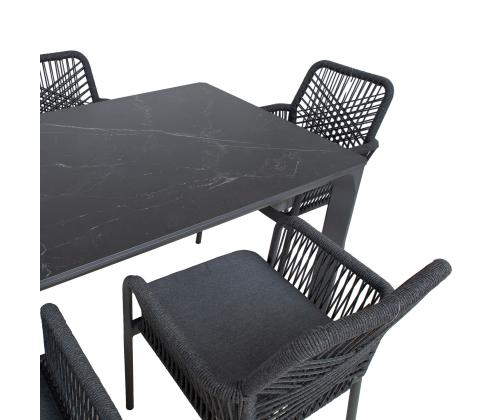 Aiamööblikomplekt CARVES laud ja 6 tooli 20929