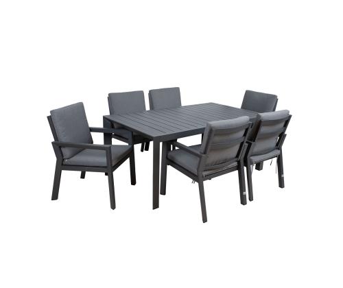 Aiamööblikomplekt TOMSON laud ja 6 tooli