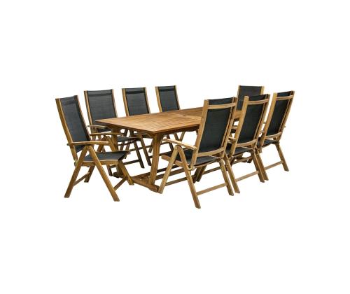 Aiamööblikomplekt FUTURE laud ja 8 tooli