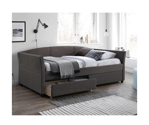 Voodi GENESIS 90x200cm, madratsiga HARMONY TOP, pruunikashall