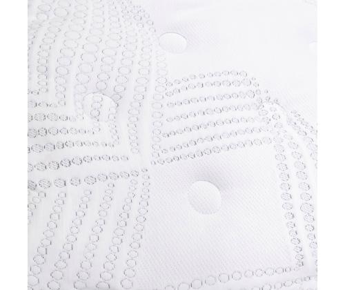 Voodi GRACE 160x200cm, madratsiga HARMONY TOP, tumehall, 165x215xH111cm, MDF, polüesterkangas