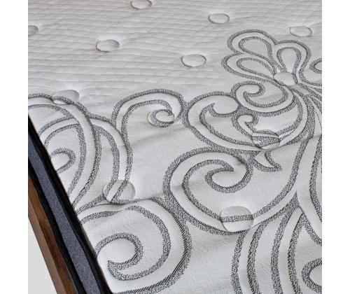 Voodi GLOSSY 160x200cm, madratsiga HARMONY DELUX, hall