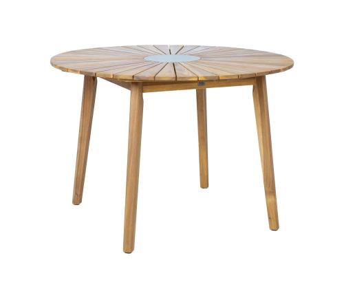 Aiamööblikomplekt FLORIDA laud ja 4 tool, hall