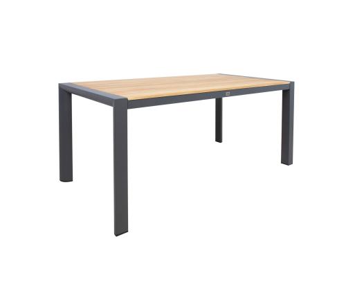 Aiamööblikomplekt TAMPERE laud 160x80xH75cm, 4 tooli 56x63xH90cm, tiik, alumiinium