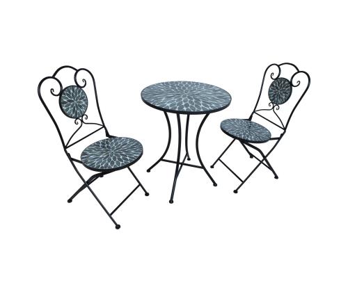 Rõdukomplekt MIRT laud ja 2 tooli, roheline