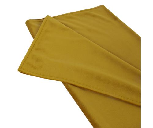 Linik VELVET 43x116cm, sinepikollane, 100% polüester, kangas 317
