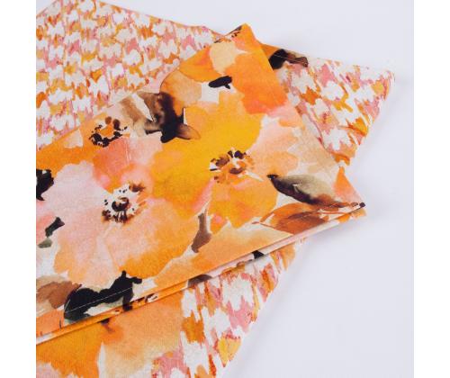 Linik CASILDA 50x136cm, lilled, 100% puuvill, kangas 363