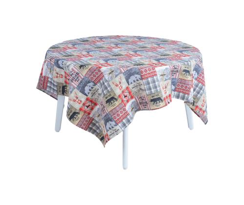 Laudlina WINTER 170x170cm, talv ja loomad, 50% puuvill, 50% polüester, kangas 454