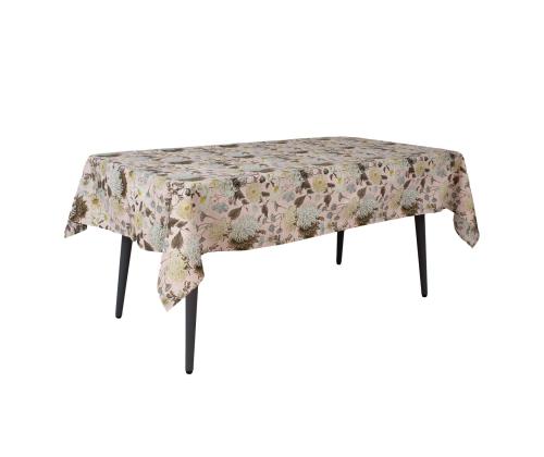 Laudlina LONETA NEW 136x220cm, roosa krüsanteem, 50% polüester, 50% puuvill, kangas 473