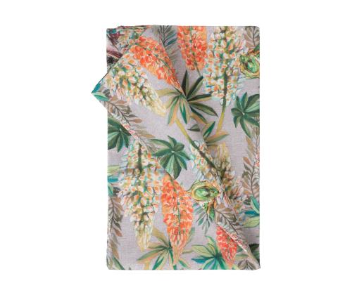 Laudlina LONETA NEW 136x220cm, lilled ja konnad, 50% polüester, 50% puuvill, kangas 484