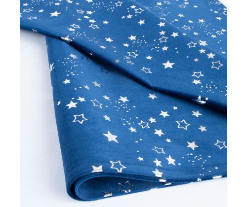 Linik GLORY 2, 45x116cm, tähed sinisel sametisel kangal, 100% polüester, kangas 569