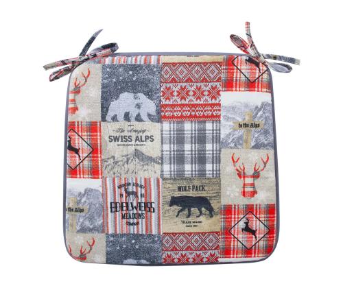 Toolikate WINTER 39x39cm, paksus 2,5cm, talv ja loomad, 50% puuvill, 50% polüester, kangas 454