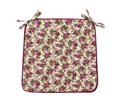 Toolikate LONETA NEW 39x39cm, paksus 2,5cm, lilla roos, 50% puuvill, 50% polüester, kangas 477