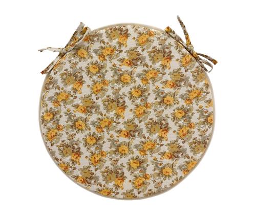 Toolikate LONETA NEW D38cm, paksus 2,5cm, beež roos, 100% puuvill, kangas 476