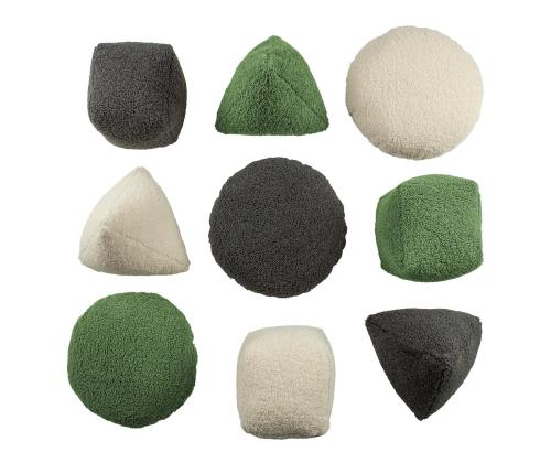 Padi LARRY kuubik, 25x25x25cm, roheline, 100% polüester, kangas 465