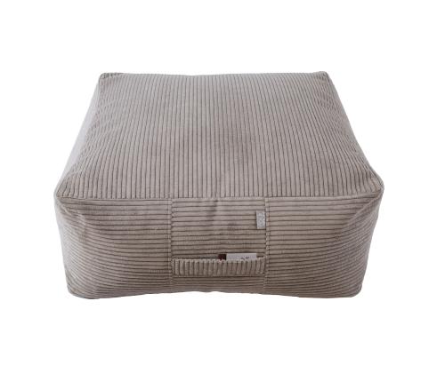 Tumba HYPER, 80x80cm, h30cm, hall, 100% polüester, kangas 393