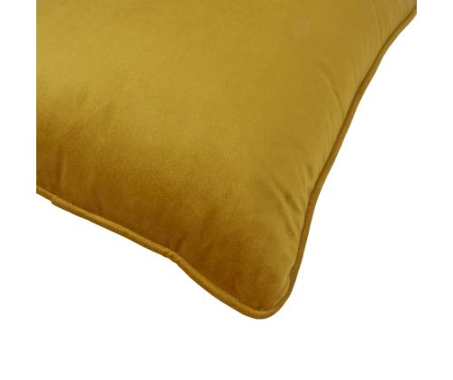 Padi VELVET 45x45cm, sinepikollane,100% polüester, kangas 317