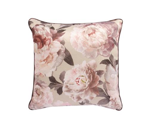 Padi HOLLY 45x45cm, roosad pojengid