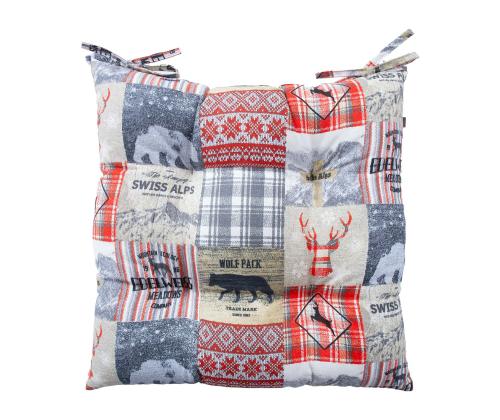 Toolipadi WINTER 40x40cm, talv ja loomad, 50% puuvill, 50% polüester, kangas 454