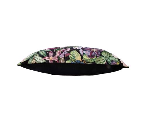 Padi HOLLY ROSE, 68x68cm, õitsvad ööd/must, 50%puuvill, 50%polüester, kangas-330/289