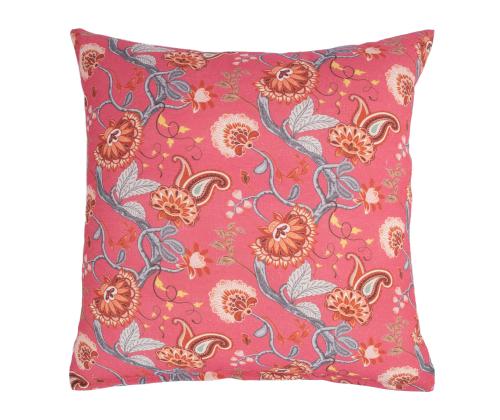 Padi LONETA 45x45cm, lilled roosal põhjal, 50% puuvill, 50% polüester, kangas 357