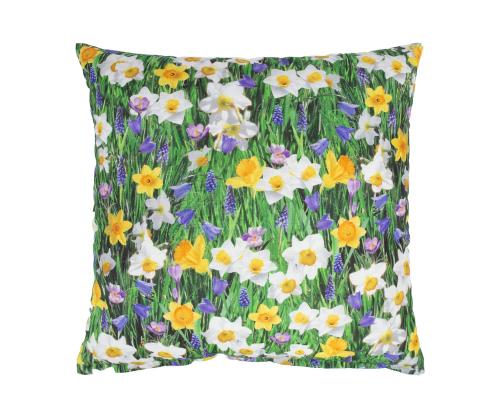 Padi HOLLY 45x45cm, lukuga, kevadlilled, kangas 100% puuvill, kangas 415