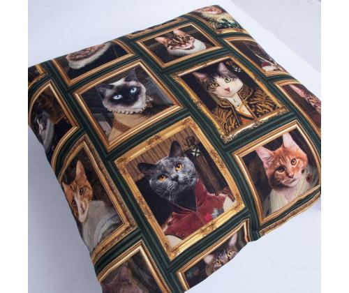 Padi HOLLY 45x45cm, lukuga, kassid raamis, 100% puuvill, kangas 439 