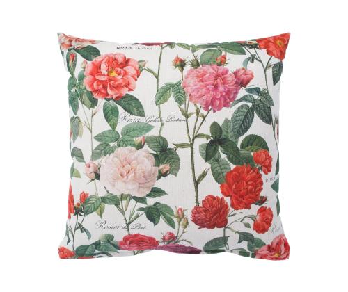 Padi HOLLY 45x45cm, lukuga, roosiaed, 100% puuvill, kangas 440 