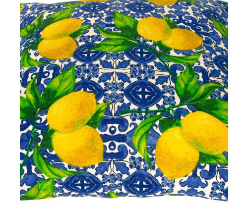 Padi LONETA NEW 45x45cm lukuga, sidrunid, 50% puuvill, 50% polüester, kangas 478