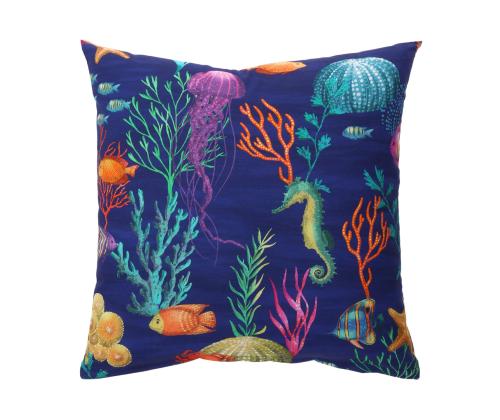 Padi HOLLY 45x45cm, lukuga, veealune maailm, kangas 100% puuvill, kangas 487