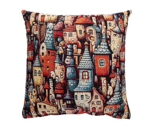 Padi HOLLY 45x45cm, lukuga, fantaasialinn, kangas 50% puuvill, 50% polüester, kangas 491