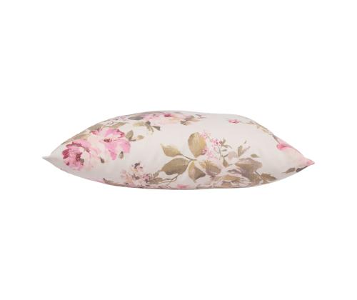 Padi HOLLY 45x45cm lukuga, maalitud roosid, kangas 80% puuvill, 20% polüester, kangas 497