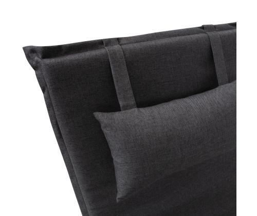 Lamamistooli kate WICKER 55x195xH3cm, tumehall, 100% polüester