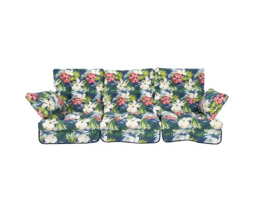 Kiigepadjad ROMA tume lillemuster, 100% polüester, kangas 472