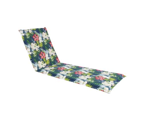 Lamamistooli kate SUMMER FLOWER 55x190x5cm, tume lillemuster, 100% polüester, kangas 472