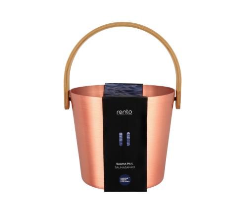 Saunaämber RENTO COPPER, 5L, alumiinium/ bambus