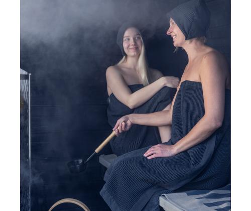 Saunaämber RENTO BLACK, 5L, alumiinium/ bambus