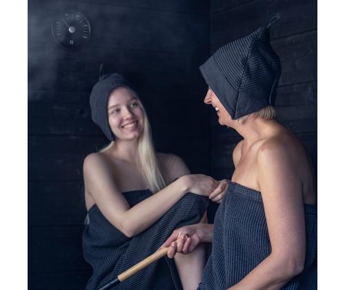 Sauna termomeeter RENTO BLACK, D15x2cm, must