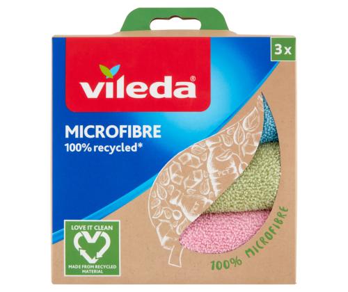 Mikrokiudrätik VILEDA värvilised (rullis) 3tk/pk