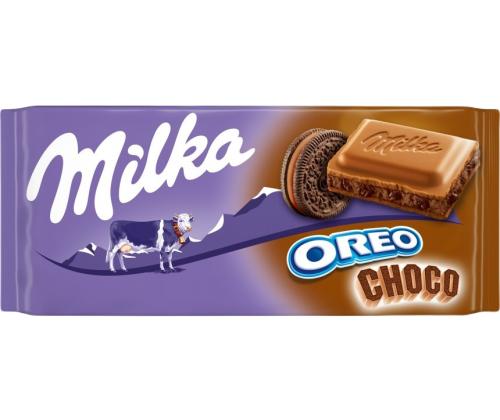 MILKA Piimašokolaad Oreo Choco küpsisega 100g