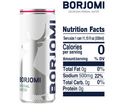 Mineraalvesi BORJOMI 0,33L karboniseeritud purgis