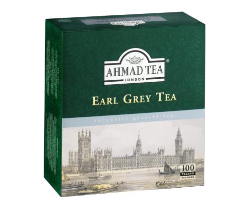 Must tee AHMAD Earl Grey 100tk ümbrikus
