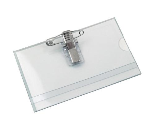 Nimesildihoidja haaknõelaga 54x90mm plastikust