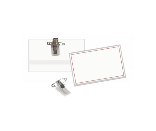 Nimesildihoidja haaknõelaga 54x90mm plastikust