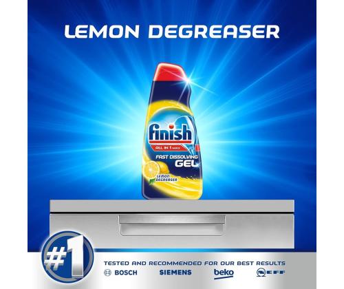 Nõudepesumasina geel FINISH All-in-One, Max Lemon 900ml