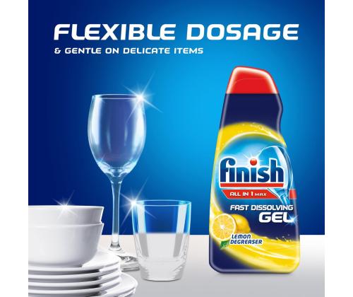 Nõudepesumasina geel FINISH All-in-One, Max Lemon 900ml